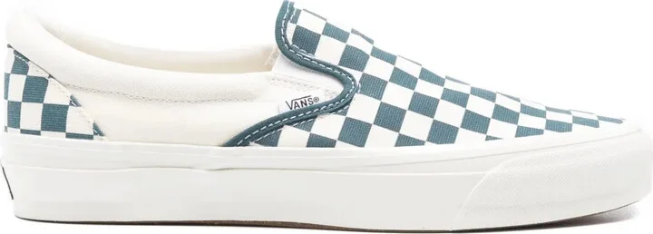 Checkerboard Slip-On Trainers