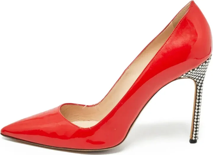 Checkered Heeled Pumps - Image 2