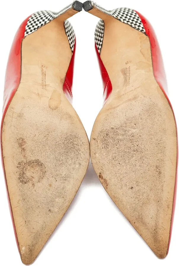 Checkered Heeled Pumps - Image 4