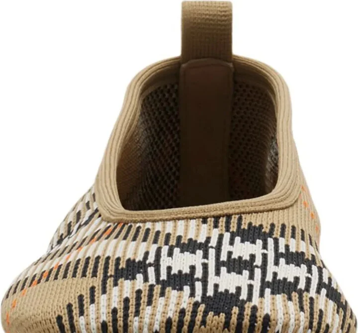 Checkered Knitted Ballerina Shoes - Image 2