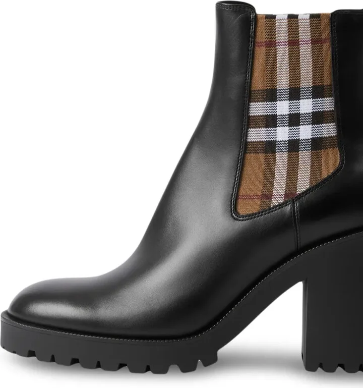 checkered panel Chelsea boots - Image 2