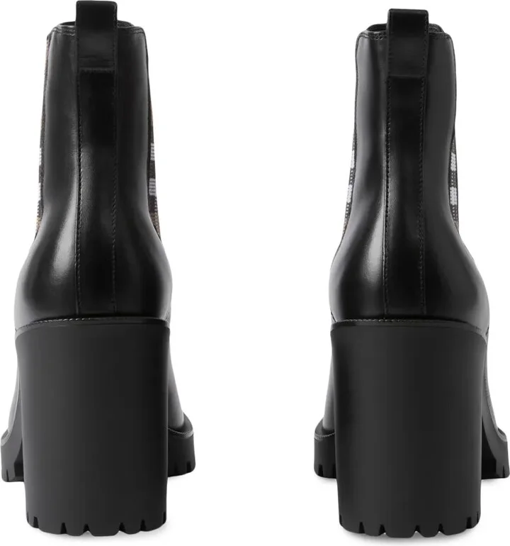 checkered panel Chelsea boots - Image 3