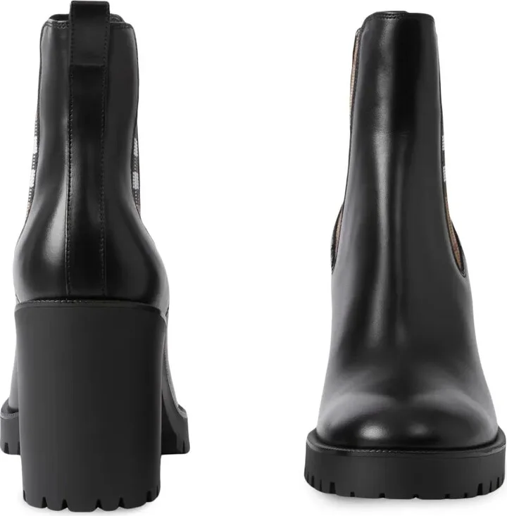 checkered panel Chelsea boots - Image 4