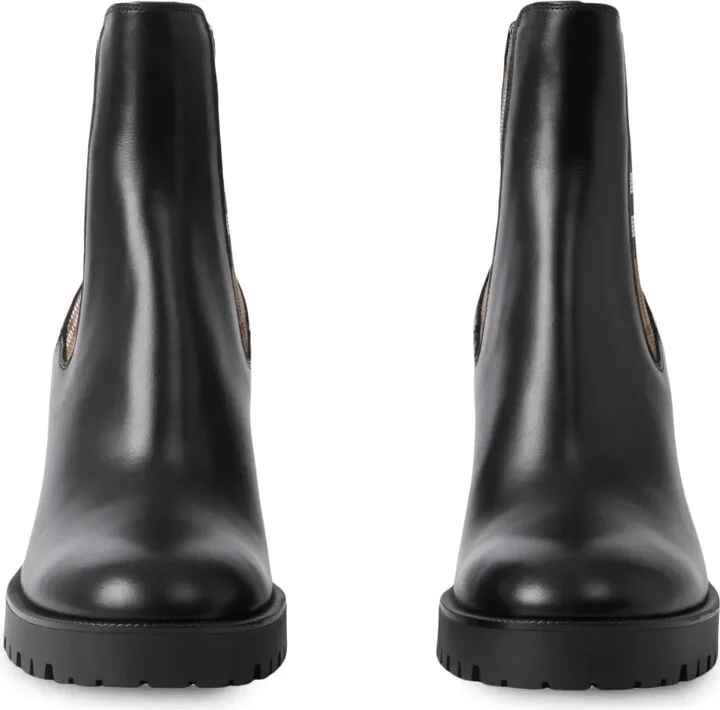 checkered panel Chelsea boots - Image 5