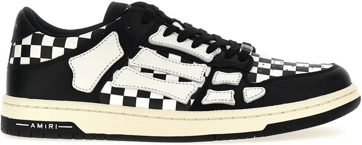 'Checkered Skel Top Low' Sneakers