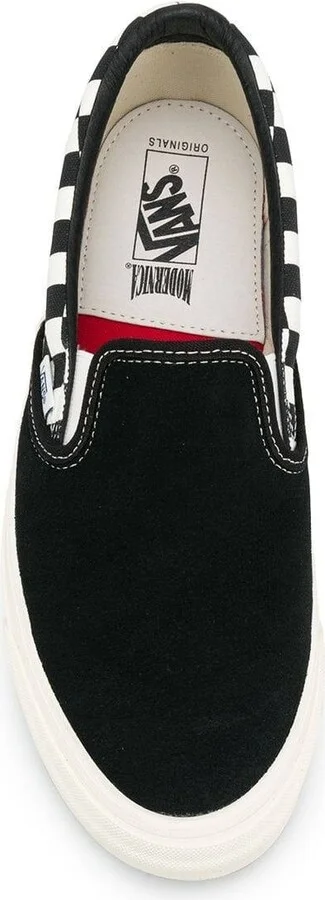 Checkered Slip-on Sneakers Black & White