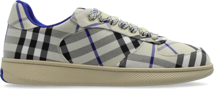 Checkered Sneakers, , - Beige