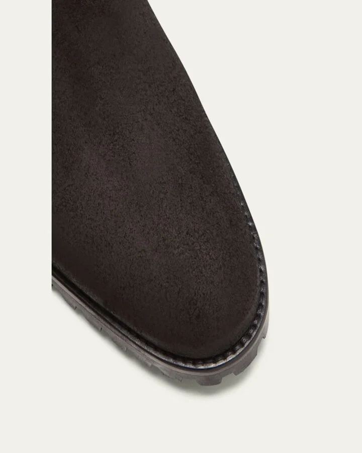 Chelata Suede Chelsea Ankle Booties - Image 3