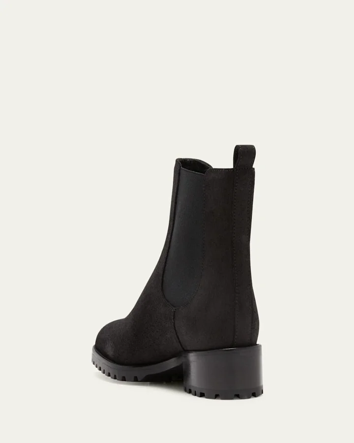 Chelata Suede Chelsea Ankle Booties - Image 5