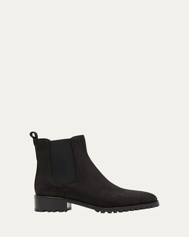 Chelata Suede Chelsea Ankle Booties