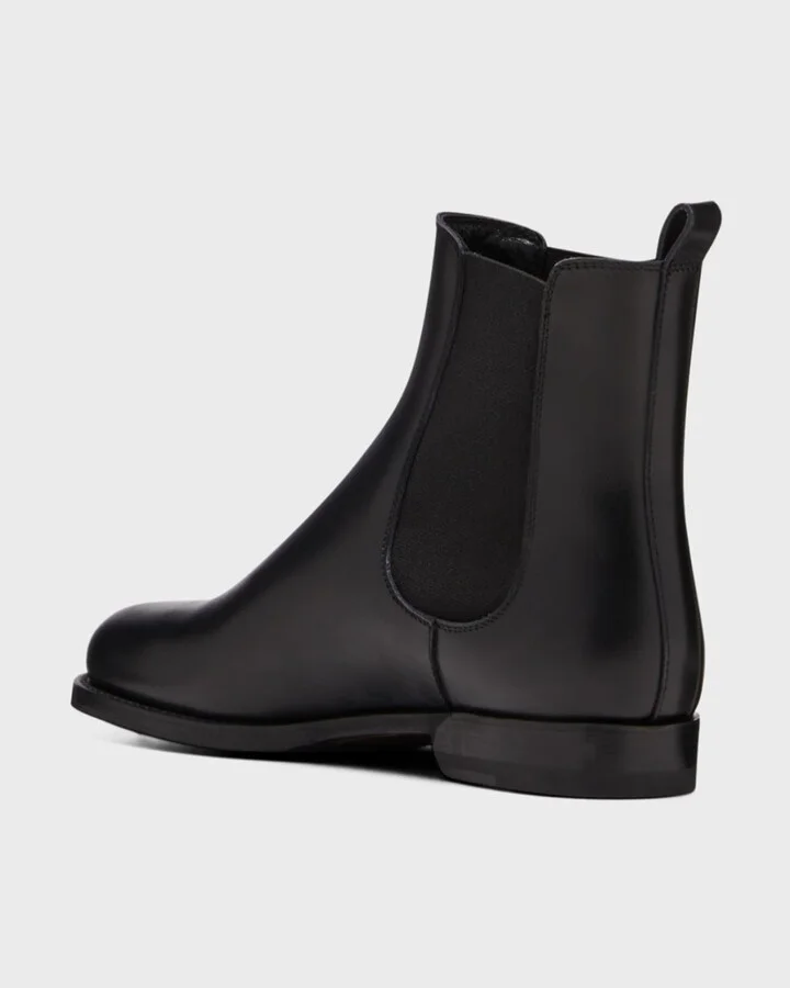 Chelsa Leather Chelsea Ankle Booties - Image 4