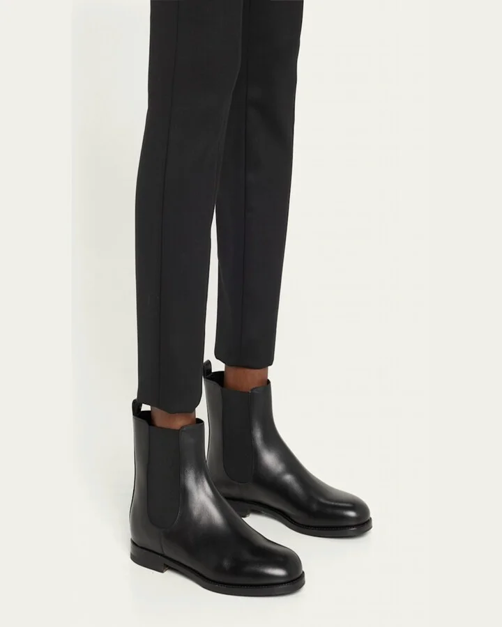 Chelsa Leather Chelsea Ankle Booties - Image 5