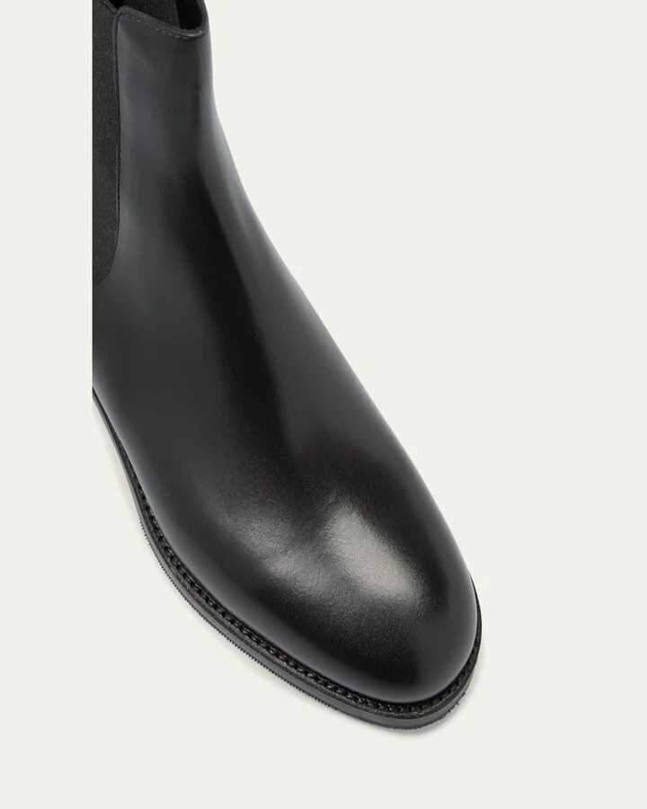 Chelsa Leather Chelsea Ankle Booties - Image 9