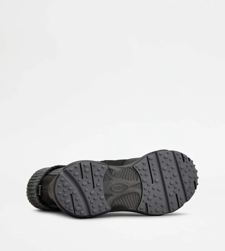 Chelsea Boots in Nubuck and Knit - Image 4