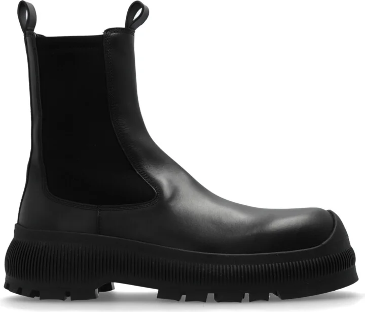 Chelsea Boots With Logo, , - Black