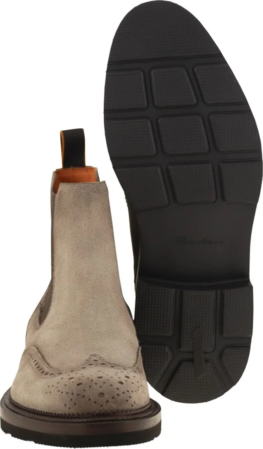 Chelsea Brogue Suede Ankle Boot - Image 5