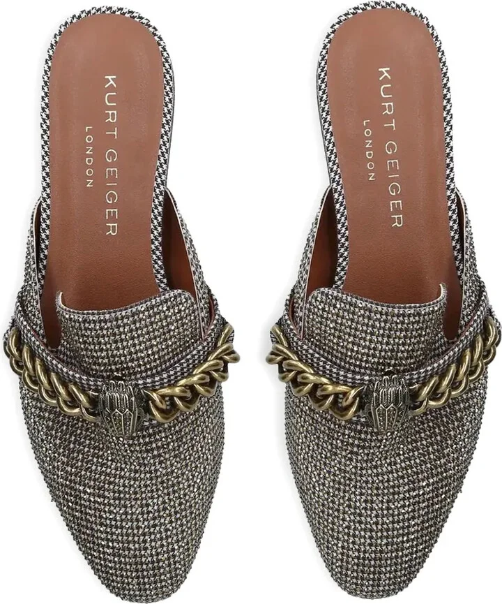 Chelsea chain-embellished crystal mules - Image 3