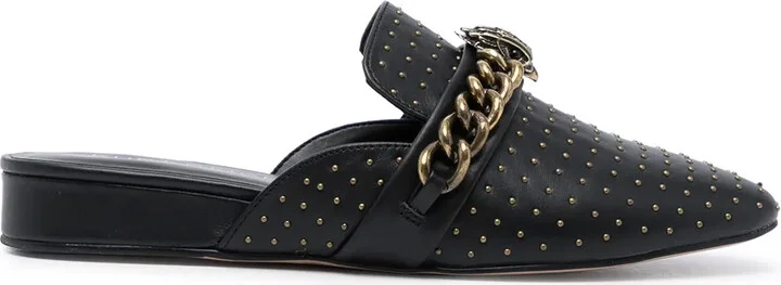 Chelsea chain strap mules