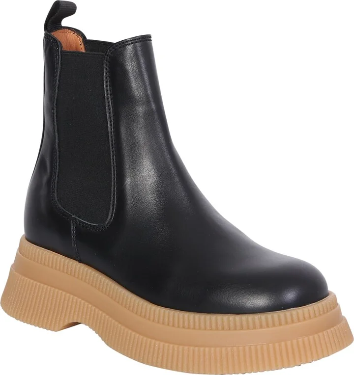 Chelsea Creepers Boots With Maxi Sole In Black - Image 2