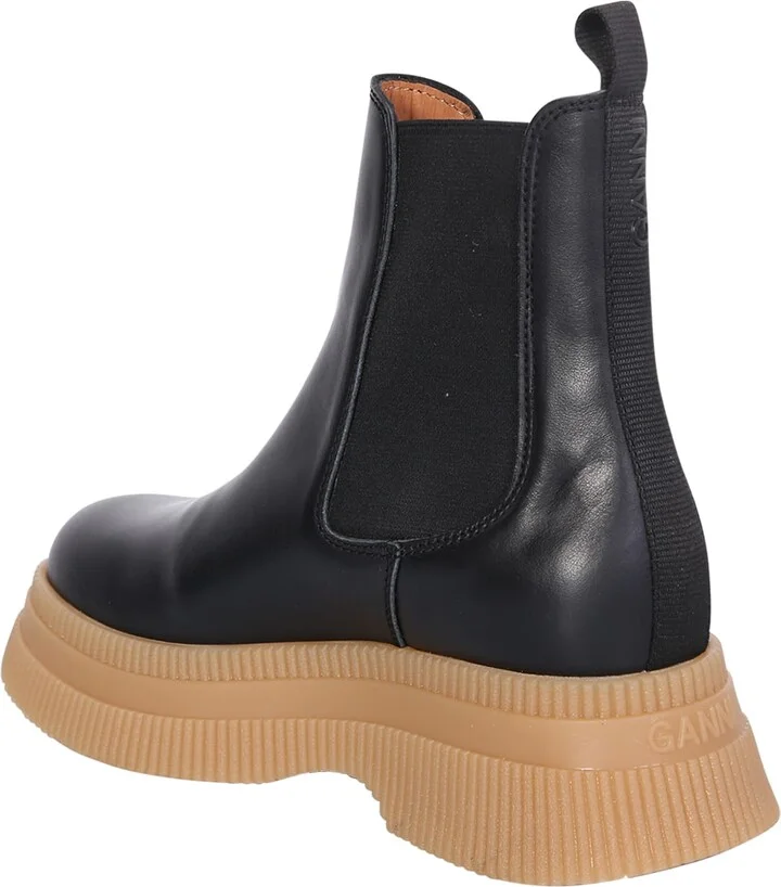Chelsea Creepers Boots With Maxi Sole In Black - Image 3