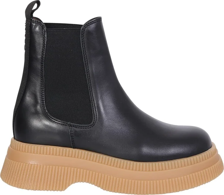 Chelsea Creepers Boots With Maxi Sole In Black