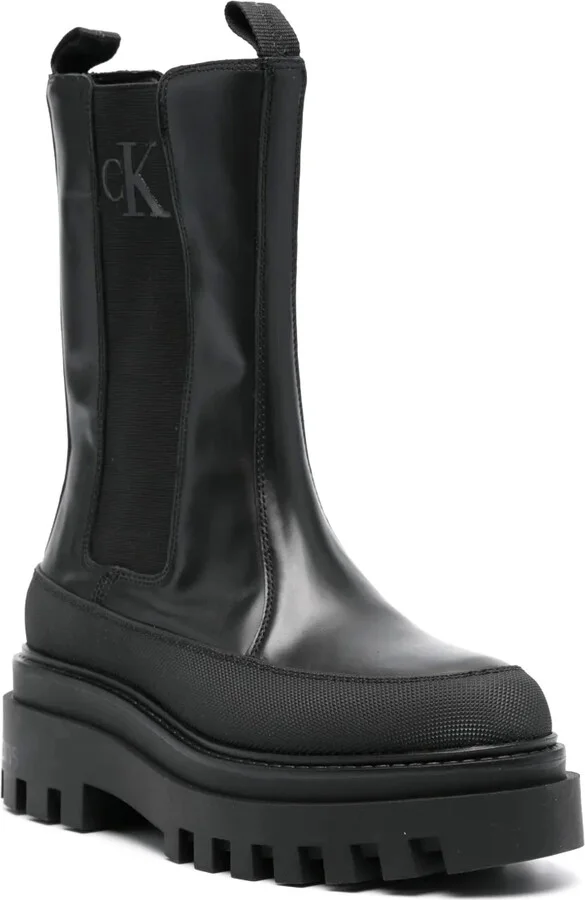 Chelsea flatform leather boots - Image 2