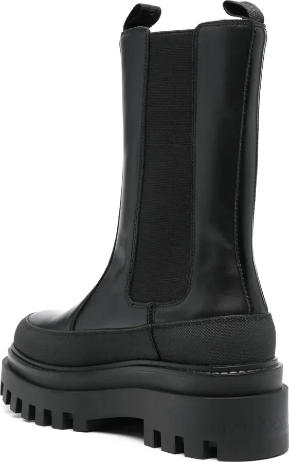 Chelsea flatform leather boots - Image 3