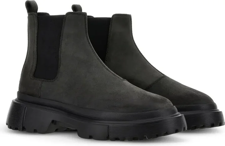 Chelsea round-toe suede boots - Image 2