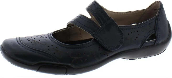 Chelsea Womens Leather Laser Cut Mary Janes
