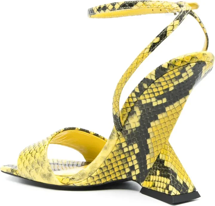 Cheope 110mm snake-effect sandals - Image 3
