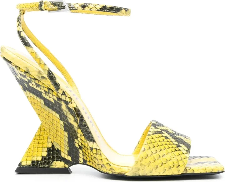 Cheope 110mm snake-effect sandals