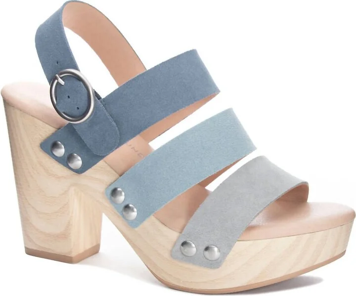 Cher Fenny Platform Sandal In Blue Multi