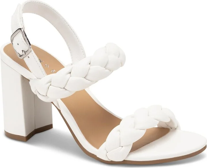 Cherii Womens Faux Leather Block Heel