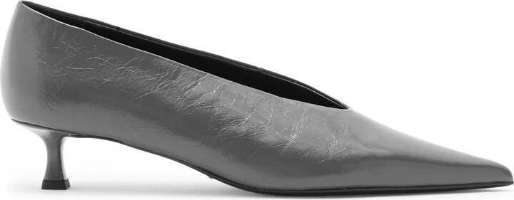 Cherry Pointed Toe Kitten Heel Pump - Image 9