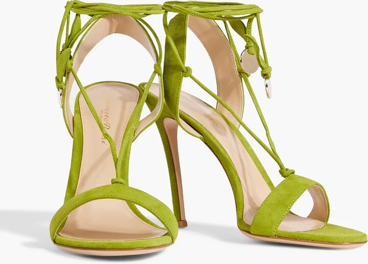 Cherry suede sandals - Image 2
