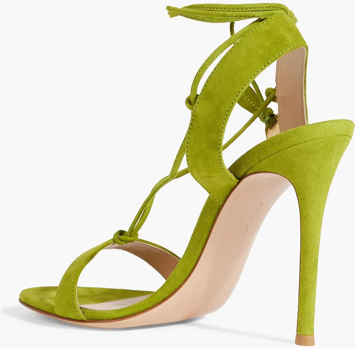 Cherry suede sandals - Image 3