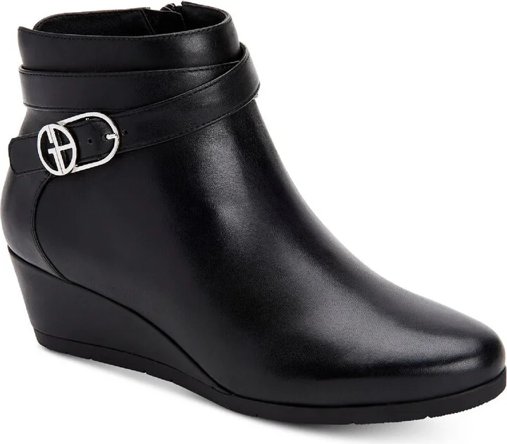 Cherub Womens Buckle Ankle Booties