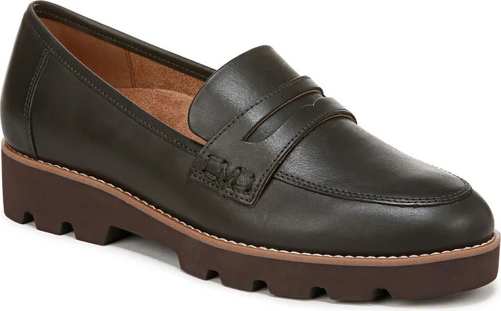 Cheryl II Womens Lugged Sole Penny Loafers