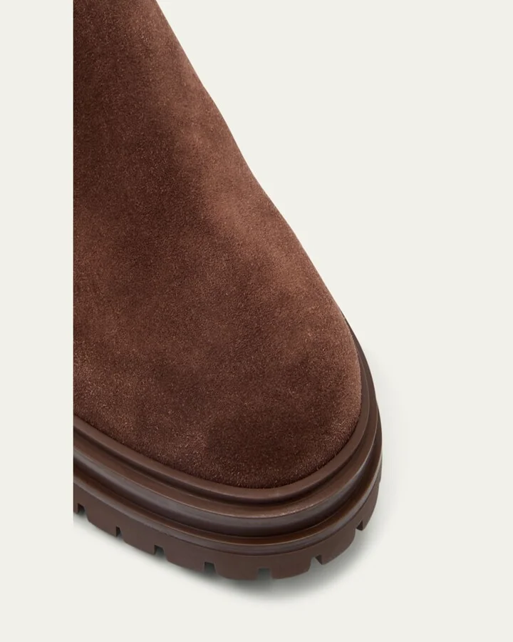 Chester Suede Lug-Sole Chelsea Ankle Boots - Image 3