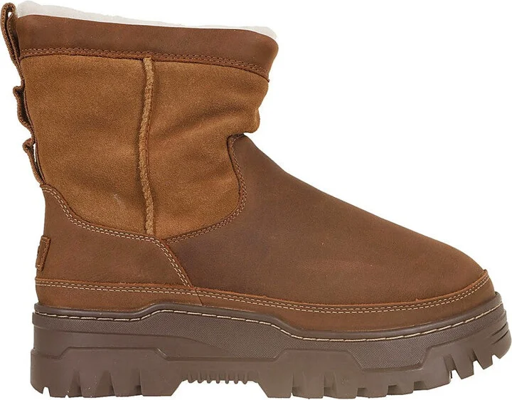 Chestnut Brown Calf Suede/Leather Boots