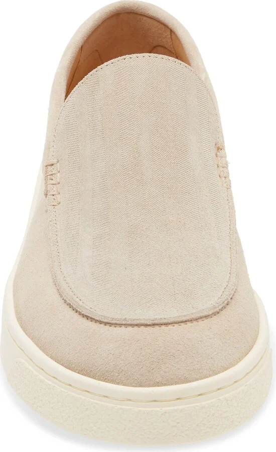 Chevron Embossed Suede Loafer - Image 4