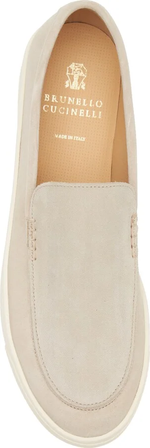 Chevron Embossed Suede Loafer - Image 5