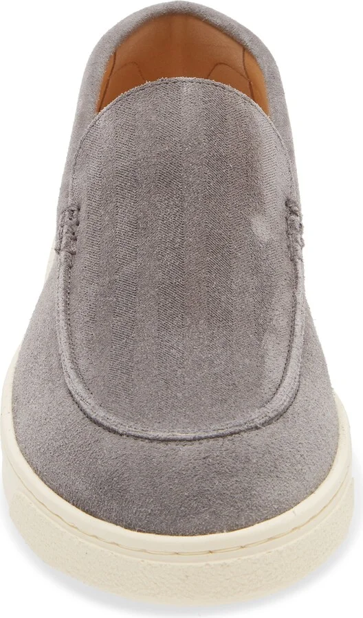 Chevron Embossed Suede Loafer - Image 10