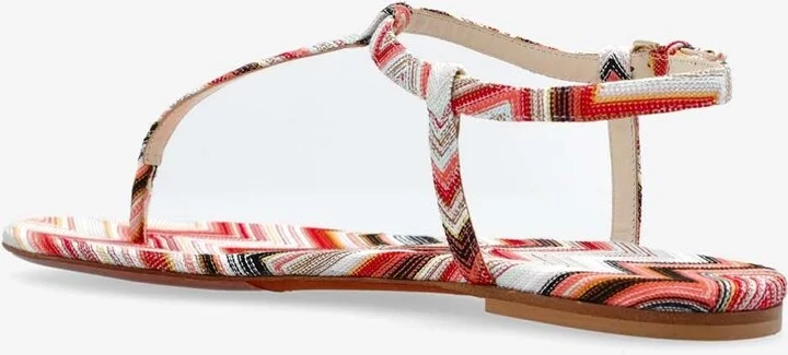 Chevron Flat Thong Sandals - Image 2