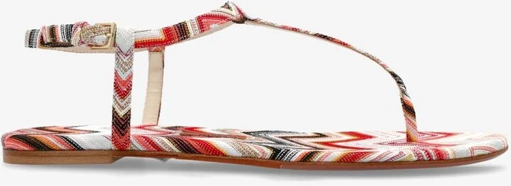 Chevron Flat Thong Sandals