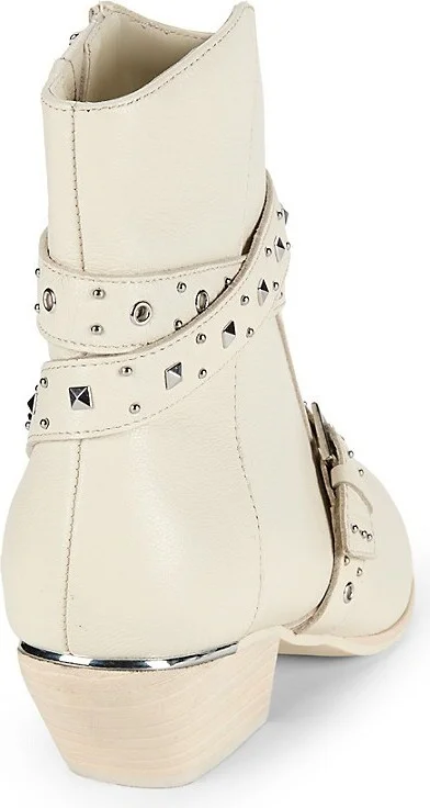 Cheyenne Studded Leather Booties - Image 3