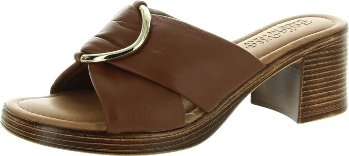 Chi-Italy Womens Leather Slide Heels