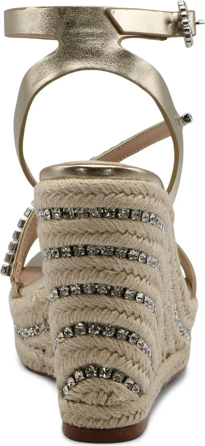Chiara Ankle Strap Espadrille Platform Wedge Sandal - Image 2