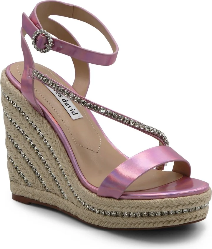 Chiara Ankle Strap Espadrille Platform Wedge Sandal
