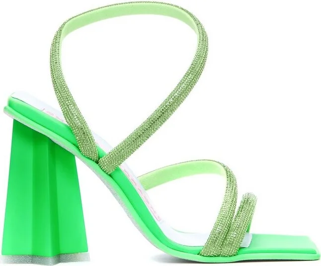 Chiara Ferragni Embellished Square Toe Sandals